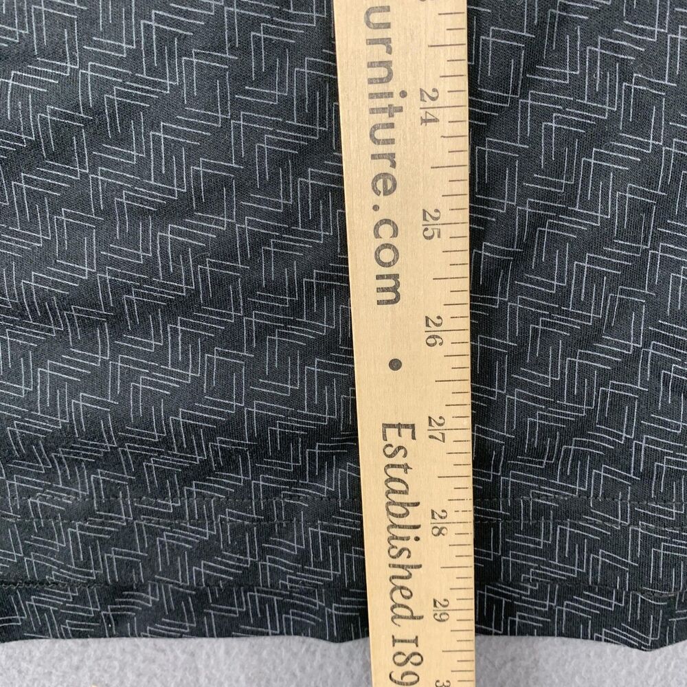 Awearness Kenneth Cole Polo Shirt Mens 2XL Gray Slim Fit Long Sleeve Geometric - Picture 9 of 16